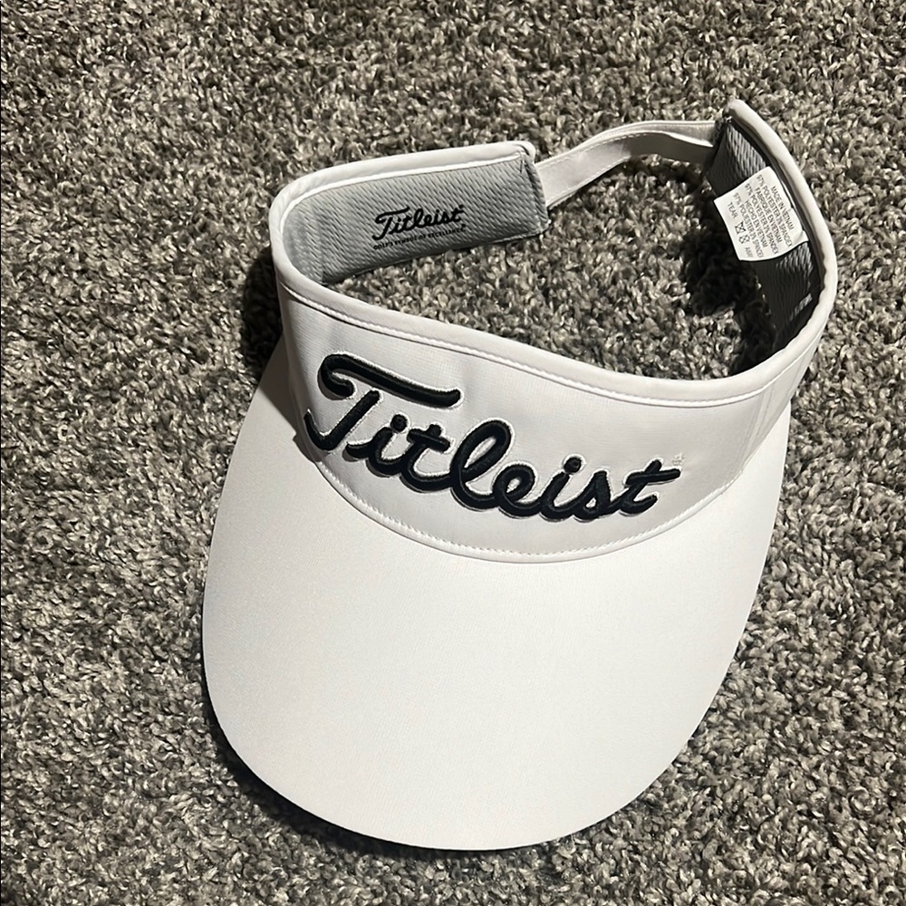 Titleist White Golf Visor with Open Top Design
